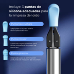 Limpiador Inteligente de Oído Inalámbrico con Cámara 4K (Android / iOS)